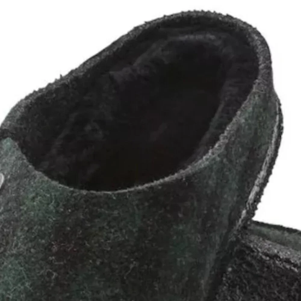 EUC Women's Green & Black Plaid Birkenstock Closed Toed Slide Clogs Size 38 - Picture 4 of 11